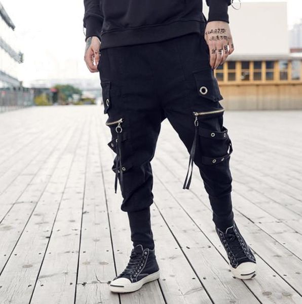men pants zipper tide hip hop men's fashion joggers pants harem mens boys baggy pocket breeches loose collapse trousers, Black
men pants zipper tide hip hop men's fashion joggers pants harem mens boys baggy pocket breeches loose collapse trousers, Black