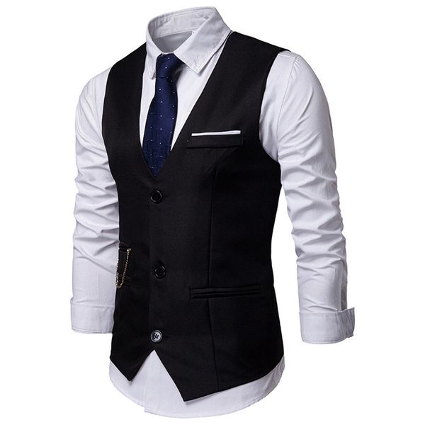 men classic graceful blazer vest waistcoat new male business formal work smart casual suit vests man waistcoats suits vest coat, Black;white
men classic graceful blazer vest waistcoat new male business formal work smart casual suit vests man waistcoats suits vest coat, Black;white