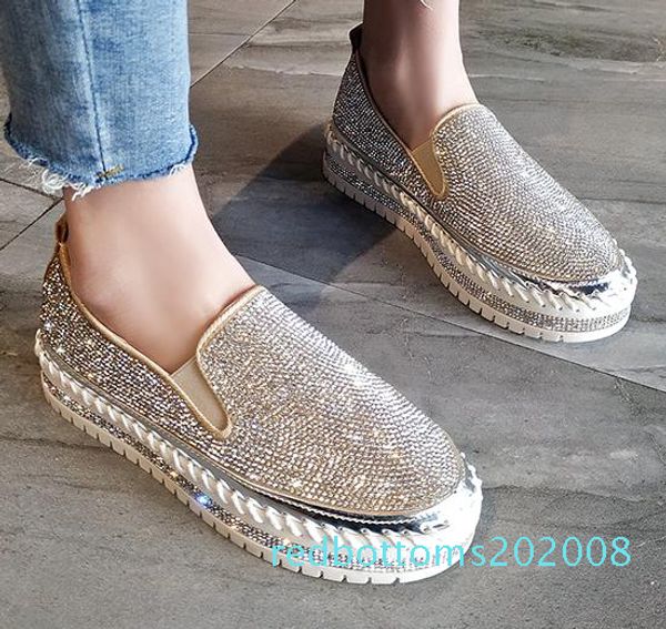 2019 new women flats fashion crystal women casual the bottom of the thick flat shoes loafers flats size 35-39 r08, Black
2019 new women flats fashion crystal women casual the bottom of the thick flat shoes loafers flats size 35-39 r08, Black