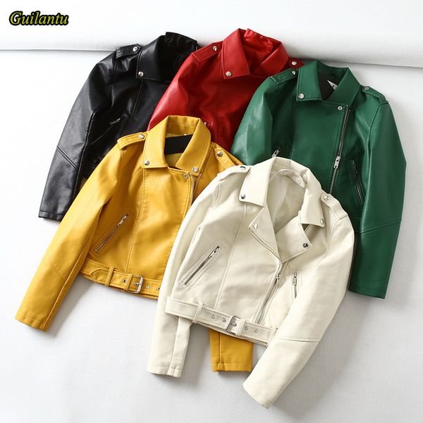 women's leather & faux guilantu 2021 ladies pu coat jacket turn-down collar zipper streetwear punk motorcycle biker coats women clothin, Black
women's leather & faux guilantu 2021 ladies pu coat jacket turn-down collar zipper streetwear punk motorcycle biker coats women clothin, Black