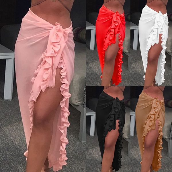 women ruffle bikini cover up beach dress sarong chiffon wrap skirt female swimwear summer long swim btahing dress beachwear
women ruffle bikini cover up beach dress sarong chiffon wrap skirt female swimwear summer long swim btahing dress beachwear