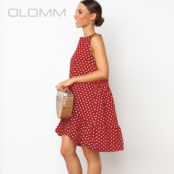 2020 selling elegant temperament girly style new polka dot ruffles loose expandable vest dress for women, Black;gray
2020 selling elegant temperament girly style new polka dot ruffles loose expandable vest dress for women, Black;gray