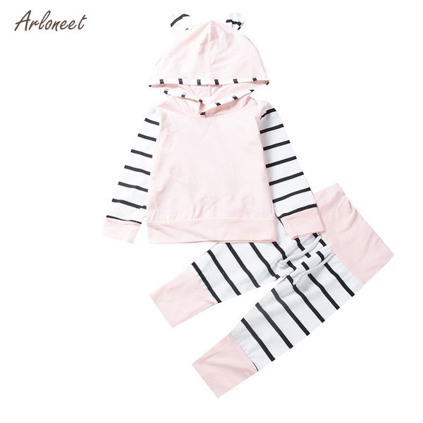 arloneet baby girl autumn clothes lovely stripe splicing hooded long sleeves +trousers suit komplety dla dziewczynki 2019, White
arloneet baby girl autumn clothes lovely stripe splicing hooded long sleeves +trousers suit komplety dla dziewczynki 2019, White