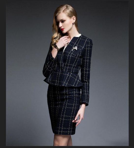 skirt suits office lady two piece set women business formal work wear elegant female 2020 new arrival uniform plus size xxxl, White;black
skirt suits office lady two piece set women business formal work wear elegant female 2020 new arrival uniform plus size xxxl, White;black
