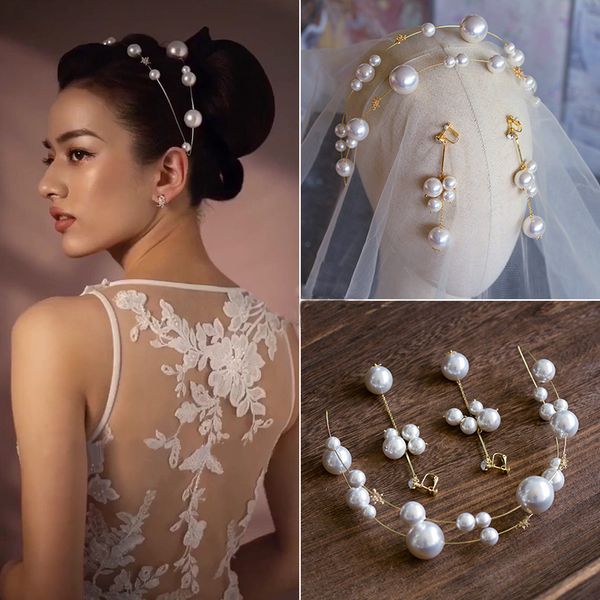 мягкий европейский pearls невеста оголовье с серьгой люкс диадема короны набор аксессуаров для волос свадебного прома головного убора, Golden;white
мягкий европейский pearls невеста оголовье с серьгой люкс диадема короны набор аксессуаров для волос свадебного прома головного убора, Golden;white