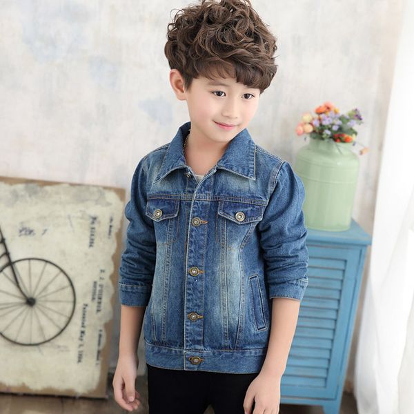2020 new boy long sleeve spring autumn fall baby jeans denim jacket lapel coat children coat coat children clothing, Blue;gray
2020 new boy long sleeve spring autumn fall baby jeans denim jacket lapel coat children coat coat children clothing, Blue;gray