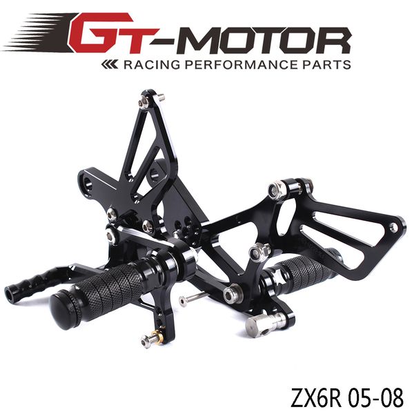 full cnc aluminum motorcycle adjustable rearsets rear sets foot pegs for zx6r zx-6r 2005 2006 2007 2008
full cnc aluminum motorcycle adjustable rearsets rear sets foot pegs for zx6r zx-6r 2005 2006 2007 2008