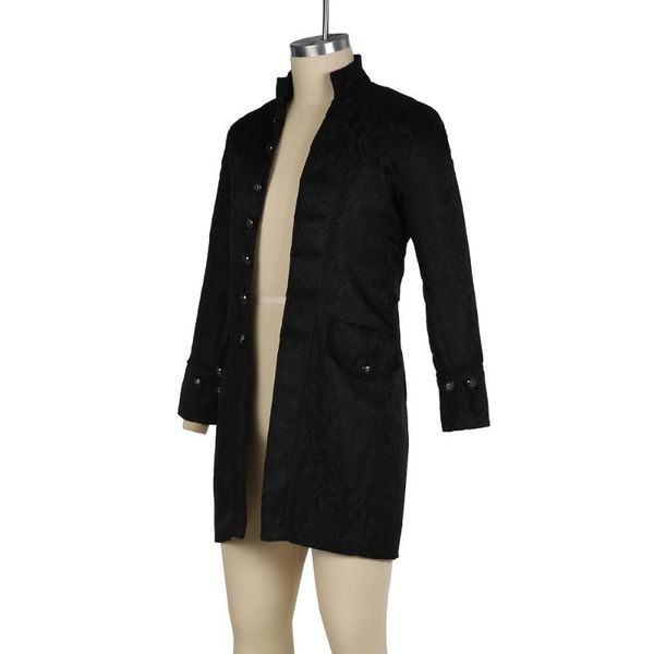 men gothic turtleneck jacket praty print coat male slim long sleeve slim outerwear stand collar single solid jackets @c19, Tan;black
men gothic turtleneck jacket praty print coat male slim long sleeve slim outerwear stand collar single solid jackets @c19, Tan;black