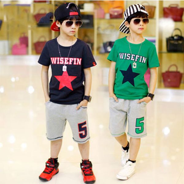 summer 2019 baby boys clothing sets short sleeve boys t-shirts with 5 star pattern + shorts pants handsome mid big boy suits, White
summer 2019 baby boys clothing sets short sleeve boys t-shirts with 5 star pattern + shorts pants handsome mid big boy suits, White