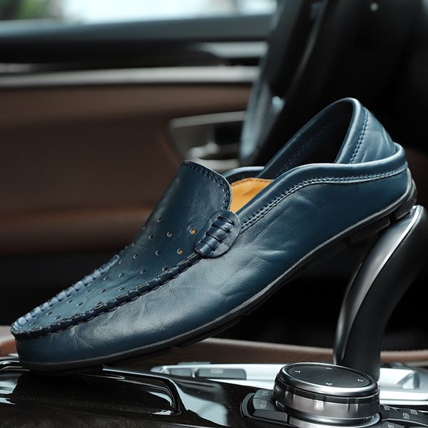 genuine leather men casual shoes luxury 2019 mens loafers moccasins breathable slip on driving shoes sneakers rg5, Black
genuine leather men casual shoes luxury 2019 mens loafers moccasins breathable slip on driving shoes sneakers rg5, Black