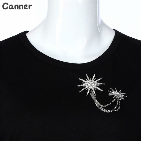women brooch snowflake star chain shining crystal silver double chain alloy rhinestones brooch for women wedding bridal party, Gray
women brooch snowflake star chain shining crystal silver double chain alloy rhinestones brooch for women wedding bridal party, Gray