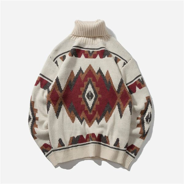 turtleneck men's sweater 2020 new spring autumn fashion print argyle knitted sweaters casual loose vintage pullover men, White;black
turtleneck men's sweater 2020 new spring autumn fashion print argyle knitted sweaters casual loose vintage pullover men, White;black
