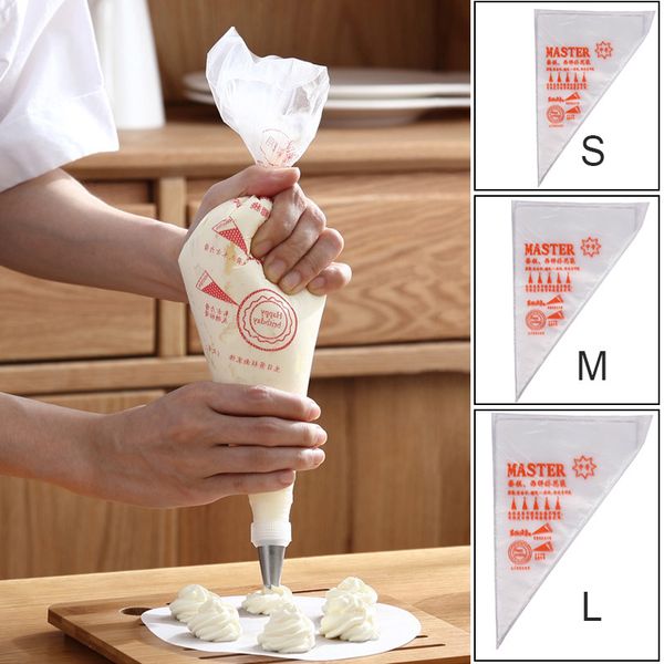 100pcs pack pastry bag s/m/l size disposable piping bag icing fondant cake cream decorating pastry tip tool
100pcs pack pastry bag s/m/l size disposable piping bag icing fondant cake cream decorating pastry tip tool