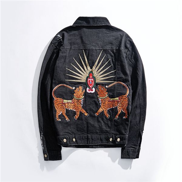 2019 new autumn women coats fashion womens clothing embroidery tiger embroidery denim loose woman jackets designer jackets women size m-3xl, Black;brown
2019 new autumn women coats fashion womens clothing embroidery tiger embroidery denim loose woman jackets designer jackets women size m-3xl, Black;brown