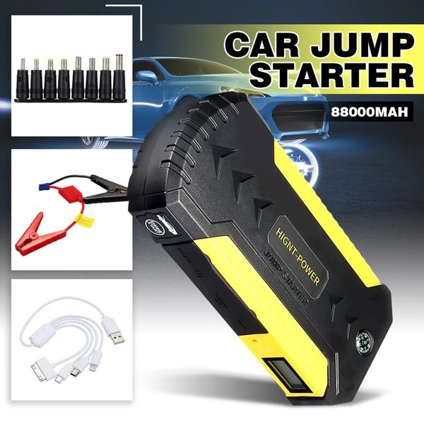 88000mah car emergency starting device 12v 600a portable car jump starter power bank battery with usb charger led light
88000mah car emergency starting device 12v 600a portable car jump starter power bank battery with usb charger led light