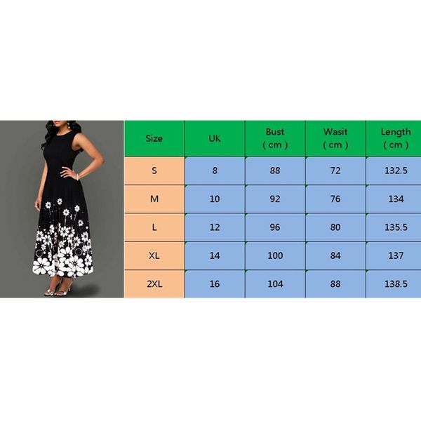 large size elegant womens floral print long maxi dress evening party beach dress summer sleeveless long flower sundress costume, Black;gray
large size elegant womens floral print long maxi dress evening party beach dress summer sleeveless long flower sundress costume, Black;gray