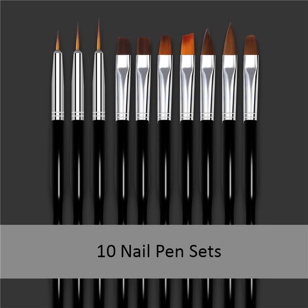 10шт nail art brush set различных размеры чертеж совет польского дизайн уф-гель для ногтей картины кисти kit черная ручка инструментов, Yellow
10шт nail art brush set различных размеры чертеж совет польского дизайн уф-гель для ногтей картины кисти kit черная ручка инструментов, Yellow