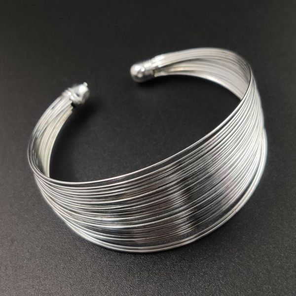2020 new metal wire smooth aperture wide version opening bangles women girls female bracelets wholesale, Black
2020 new metal wire smooth aperture wide version opening bangles women girls female bracelets wholesale, Black