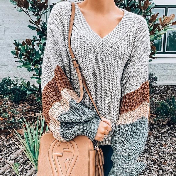 peonfly vintage striped v neck sweaters women winter 2019 jumpers knitted clothes fashion oversize pullovers female, White;black
peonfly vintage striped v neck sweaters women winter 2019 jumpers knitted clothes fashion oversize pullovers female, White;black