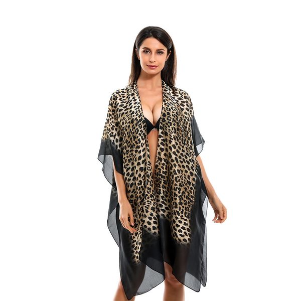leopard sheer beachwear swimsuit bikini cover up shawl animal print open kimono cardigan summer cover beach cover up for womens blouse top, White;black
leopard sheer beachwear swimsuit bikini cover up shawl animal print open kimono cardigan summer cover beach cover up for womens blouse top, White;black