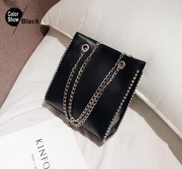 fashion bag for women's shoulder bag rivet designer shopping handbags 2019 quality pu leather chain tote girl lady crossbody bag
fashion bag for women's shoulder bag rivet designer shopping handbags 2019 quality pu leather chain tote girl lady crossbody bag