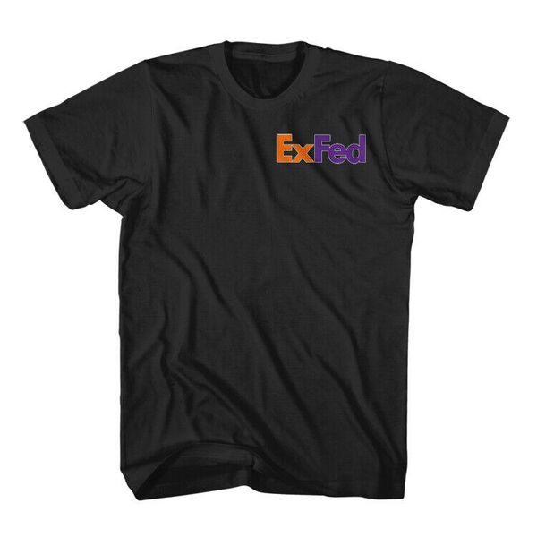 fedex exfed шутка юмор смешные black t shirt размер s 3xl, White;black