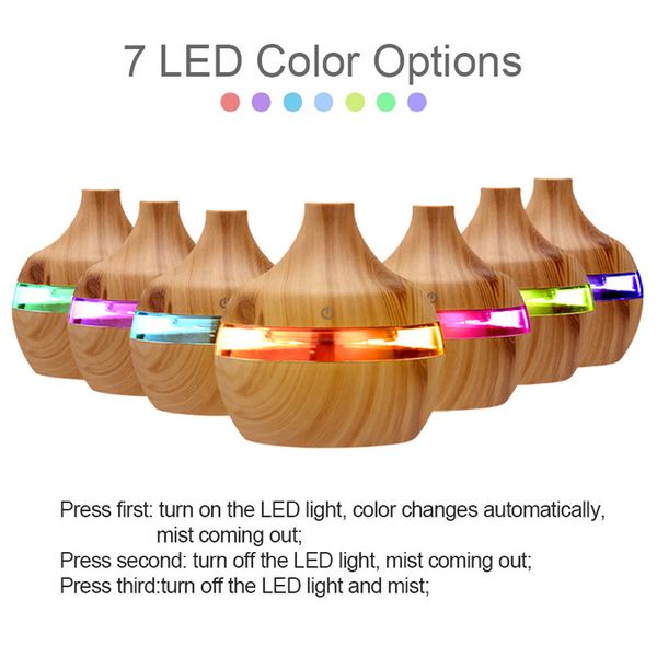 2020 new aromatherapy 300ml essential oil diffuser bamboo humidifier wood grain ultrasonic cool mist diffusers with 7 led color light
2020 new aromatherapy 300ml essential oil diffuser bamboo humidifier wood grain ultrasonic cool mist diffusers with 7 led color light