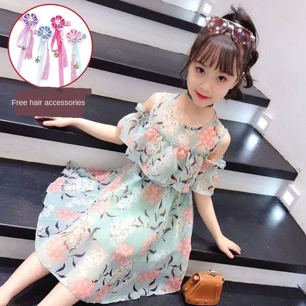girl's dresses girls chiffon dress summer 2021 korean off-the-shoulder middle-aged boy skirt floral princess 4-12years old, Red;yellow
girl's dresses girls chiffon dress summer 2021 korean off-the-shoulder middle-aged boy skirt floral princess 4-12years old, Red;yellow
