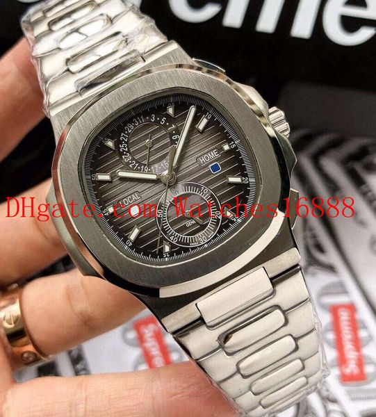4 style nautilus stainless steel black dial mens automatic mechanical movement watch 5990/1a-001 men's date wrist watches transparent b, Slivery;brown
4 style nautilus stainless steel black dial mens automatic mechanical movement watch 5990/1a-001 men's date wrist watches transparent b, Slivery;brown