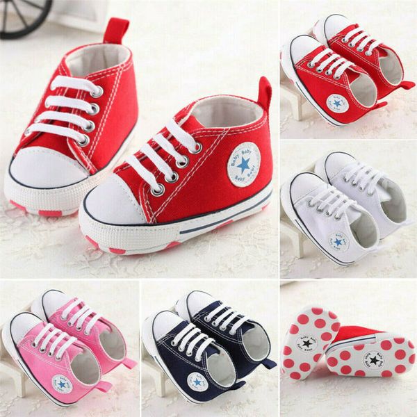 new baby toddler boys girls high classic canvas tennis shoes kid skater sneakers anti-slip soft sole crib casual canvas shoes, Black 
new baby toddler boys girls high classic canvas tennis shoes kid skater sneakers anti-slip soft sole crib casual canvas shoes, Black