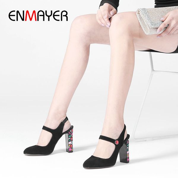 enmayer 2020 shoes woman high heel kid suede elastic band wedding shoes square heel round toe crystal pumps women, Black
enmayer 2020 shoes woman high heel kid suede elastic band wedding shoes square heel round toe crystal pumps women, Black