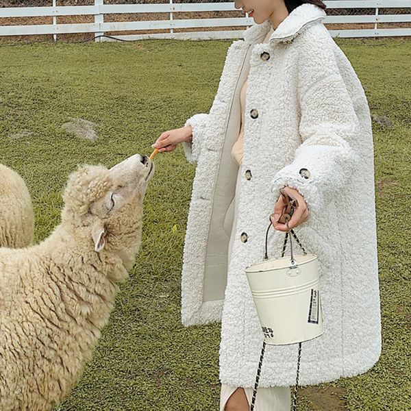 women winter warm teddy coat 2019 fashion faux fur long coat lamb fur jacket ladies basic jacket parka outwear blend, Black
women winter warm teddy coat 2019 fashion faux fur long coat lamb fur jacket ladies basic jacket parka outwear blend, Black