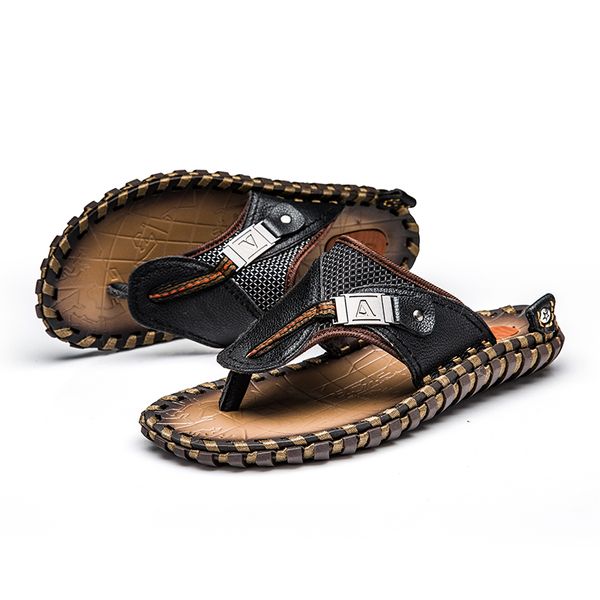 sandals men summer outdoor men flip flops breather slippers plus size beach shoes men's sandals, Black
sandals men summer outdoor men flip flops breather slippers plus size beach shoes men's sandals, Black