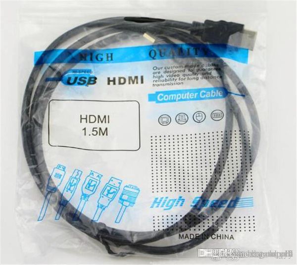 1.5m 5ft hdmi to hdmi cable v1.4 audio/video cable cable version 1.4 gold 1080p 100pcs 2019
1.5m 5ft hdmi to hdmi cable v1.4 audio/video cable cable version 1.4 gold 1080p 100pcs 2019