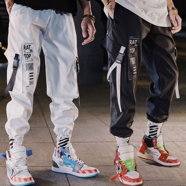 hip hop streetwear men harem cargo pants korean jogger sweatpants solid color black white ankle length trousers y19073001
hip hop streetwear men harem cargo pants korean jogger sweatpants solid color black white ankle length trousers y19073001