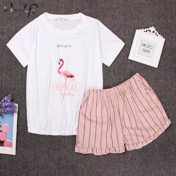 round neck print cartoon and bow front shorts pajama set 2018 woman short sleeve white pink pajama set, Blue;gray
round neck print cartoon and bow front shorts pajama set 2018 woman short sleeve white pink pajama set, Blue;gray