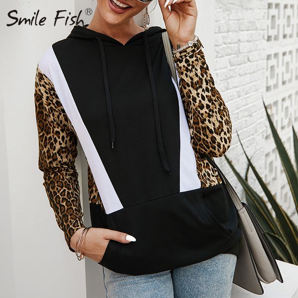 2019 femme fashion pockets leopard printed long sleeve sweatshirt hooded hoodies women casual autumn winter streetwear gv347, Black
2019 femme fashion pockets leopard printed long sleeve sweatshirt hooded hoodies women casual autumn winter streetwear gv347, Black