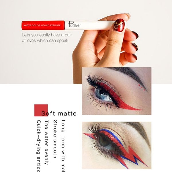 15 colors matte eyeliner pencil waterproof liquid long-lasting easywear liquid eye liner pen cosmetic lady beauty makeup tool
15 colors matte eyeliner pencil waterproof liquid long-lasting easywear liquid eye liner pen cosmetic lady beauty makeup tool