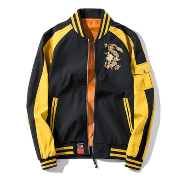 spring autumn jackets mens nice hip tracksuit coat fashion embroidery dragon voguestreetwear man baseball jacket, Black;brown
spring autumn jackets mens nice hip tracksuit coat fashion embroidery dragon voguestreetwear man baseball jacket, Black;brown