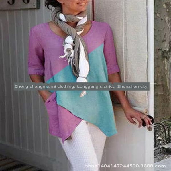 2019 pullover round collar color matching loose women's t-shirt 2019 pullover round collar color matching loose women's t-shirt, White
2019 pullover round collar color matching loose women's t-shirt 2019 pullover round collar color matching loose women's t-shirt, White