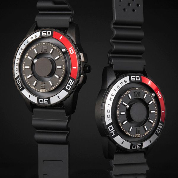 creative watch black sliver magnetic beads metal multinational watch men's fashion rubber sports male reloj wristwatch, Slivery;brown
creative watch black sliver magnetic beads metal multinational watch men's fashion rubber sports male reloj wristwatch, Slivery;brown