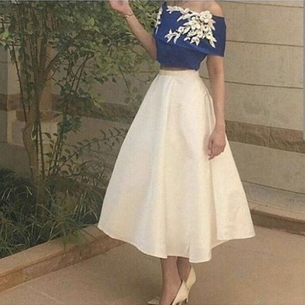 new arrival two pcs royal blue short evening dress flower lace appliques prom gown abiye vestidos elegantes, Black;red
new arrival two pcs royal blue short evening dress flower lace appliques prom gown abiye vestidos elegantes, Black;red