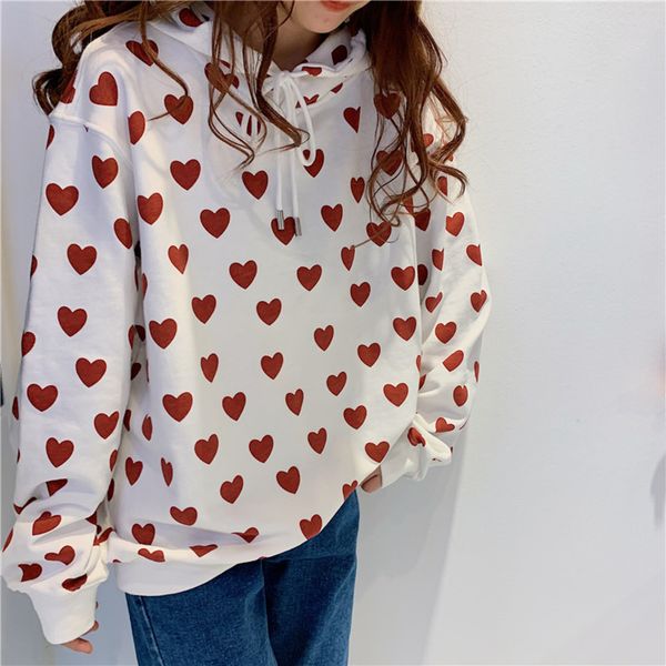 2019 autumn new fashion sweatshirt hearts print white hooded sweater mens womens brand designer hoodie jacket pullover tracksuits, Black
2019 autumn new fashion sweatshirt hearts print white hooded sweater mens womens brand designer hoodie jacket pullover tracksuits, Black