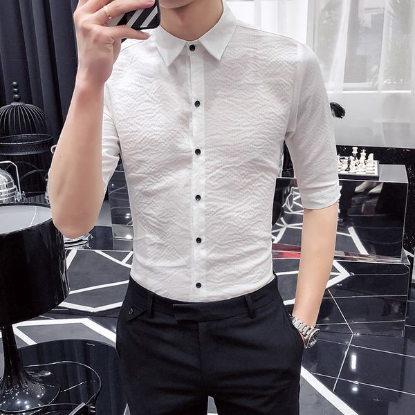 legible men fashion casual long sleeved solid shirt slim fit male social business dress shirt stand 4xl 5xl, White;black
legible men fashion casual long sleeved solid shirt slim fit male social business dress shirt stand 4xl 5xl, White;black