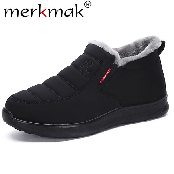 merkmak waterproof men boots man warm ankle snow boots slip on comfortable non-slip plus cotton soft casual footwear flat men's, Black
merkmak waterproof men boots man warm ankle snow boots slip on comfortable non-slip plus cotton soft casual footwear flat men's, Black