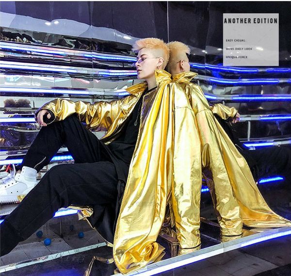 2019 new stage fashion costume male hip hop long jacket night club bar jazz disco coats women man high street dance, Black;brown
2019 new stage fashion costume male hip hop long jacket night club bar jazz disco coats women man high street dance, Black;brown