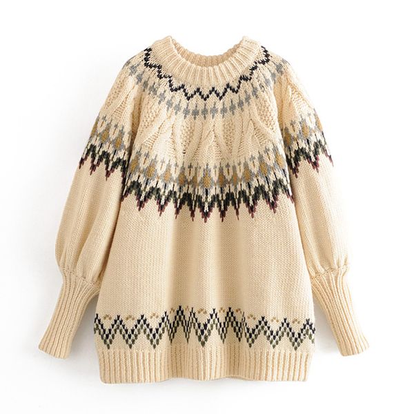 katara vintage jacquard sweaters women fashion loose long sleeve sweater women elegant o neck sweaters female ladies li, White;black
katara vintage jacquard sweaters women fashion loose long sleeve sweater women elegant o neck sweaters female ladies li, White;black