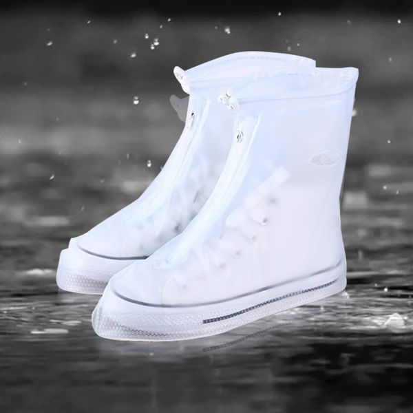 1 pair shoe cover waterproof reusable anti dust hiking protection thick wear resistant non slip rain boots device cycling unisex, White;pink
1 pair shoe cover waterproof reusable anti dust hiking protection thick wear resistant non slip rain boots device cycling unisex, White;pink