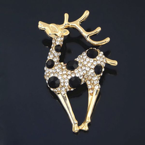 high archives rhinestone set golden alloy fawn brooch lovely sika deer lead needle pin brooch small ornaments, Gray
high archives rhinestone set golden alloy fawn brooch lovely sika deer lead needle pin brooch small ornaments, Gray