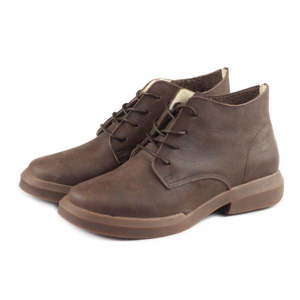 2019 new Female Head leather leisure boots,English style retro literature and art ankle boots flat heel Martin boots, Brown
2019 new Female Head leather leisure boots,English style retro literature and art ankle boots flat heel Martin boots, Brown